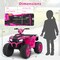 Red 24V Electric Ride-On ATV for Kids with Wireless Connection, 3-8 Years Old